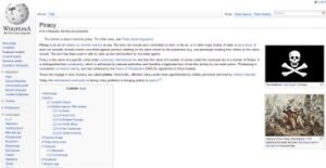 wikipedia piracy